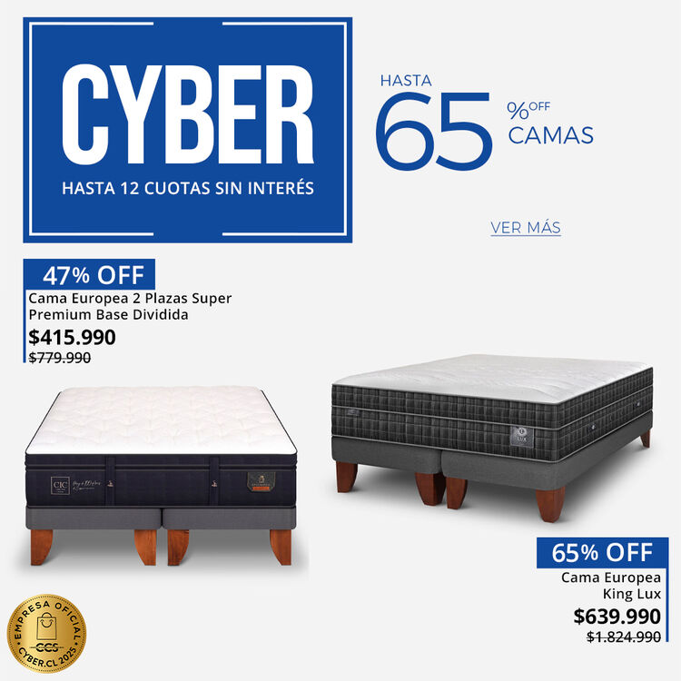 65% DE DESCUENTO EN CAMAS EN CIC DAYS DE CIC.CL
