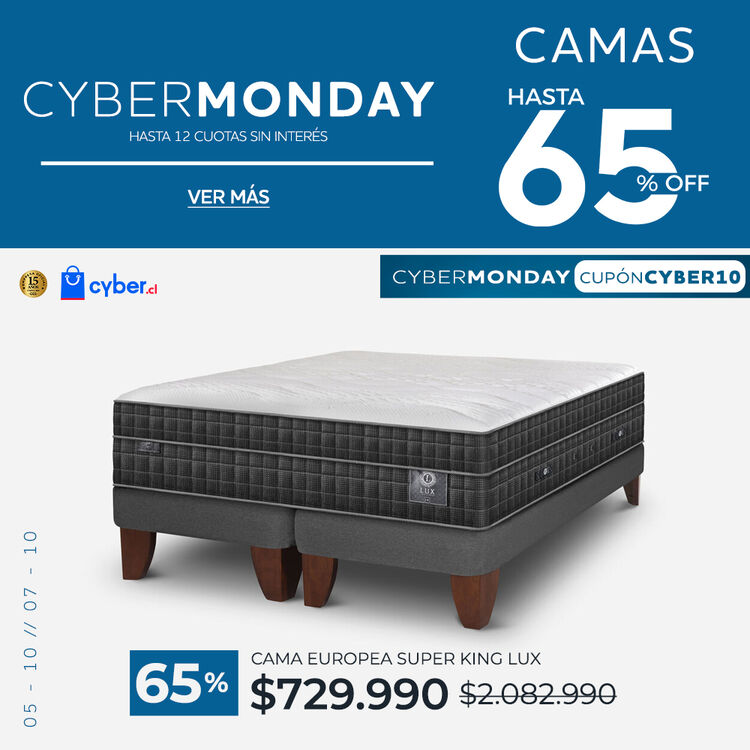 Ver ofertas Cyber en camas CIC con hasta 65% de descuento