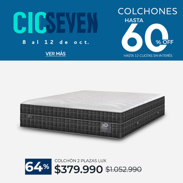 Ver ofertas Cyber en colchones CIC con hasta 65% de descuento