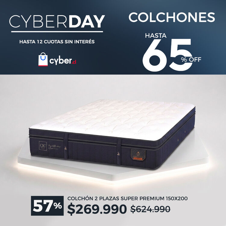 Ver ofertas Cyber en colchones CIC con hasta 65% de descuento
