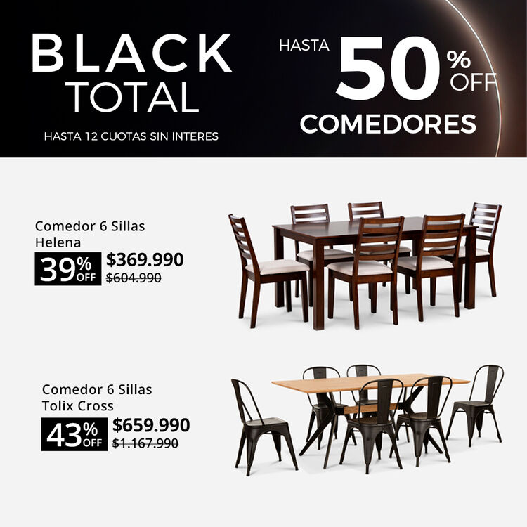Comedores con hasta 65% de dcto en el CIC Sale