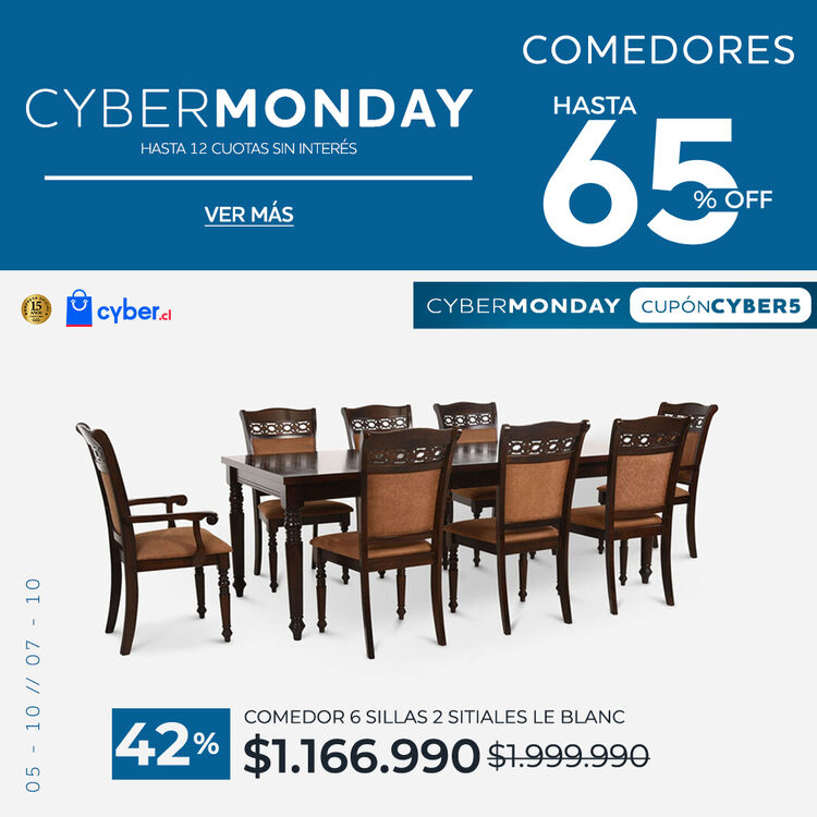 Ver ofertas Cyber en comedores CIC con hasta 70% de descuento