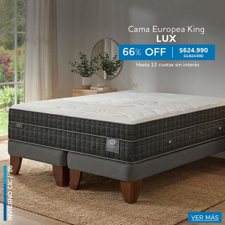 Conoce nuestra selecci&oacute;n de camas y colchones Premium con hasta 65% de descuento.