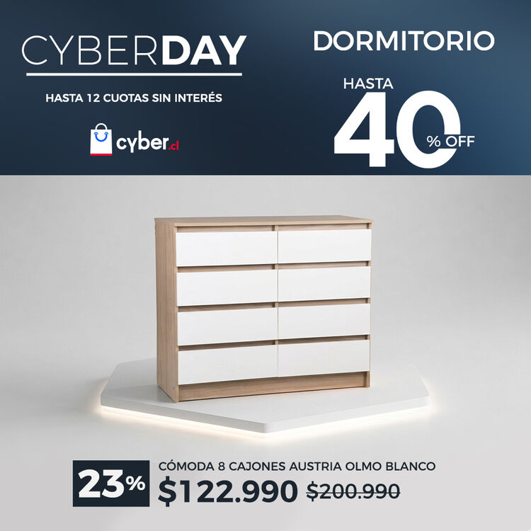 Ver ofertas Cyber en muebles de dormitorio CIC con hasta 40% de descuento