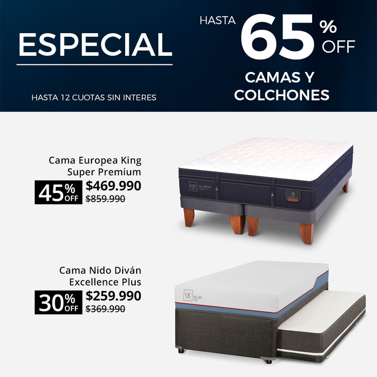 Conoce nuestra selección especial de camas con descuento!
