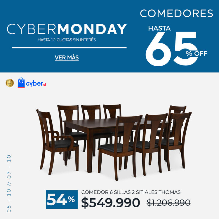 Ver ofertas Cyber en comedores CIC con hasta 70% de descuento