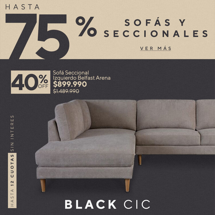 Gran variedad de estilos y colores, especial sofás en cic.cl