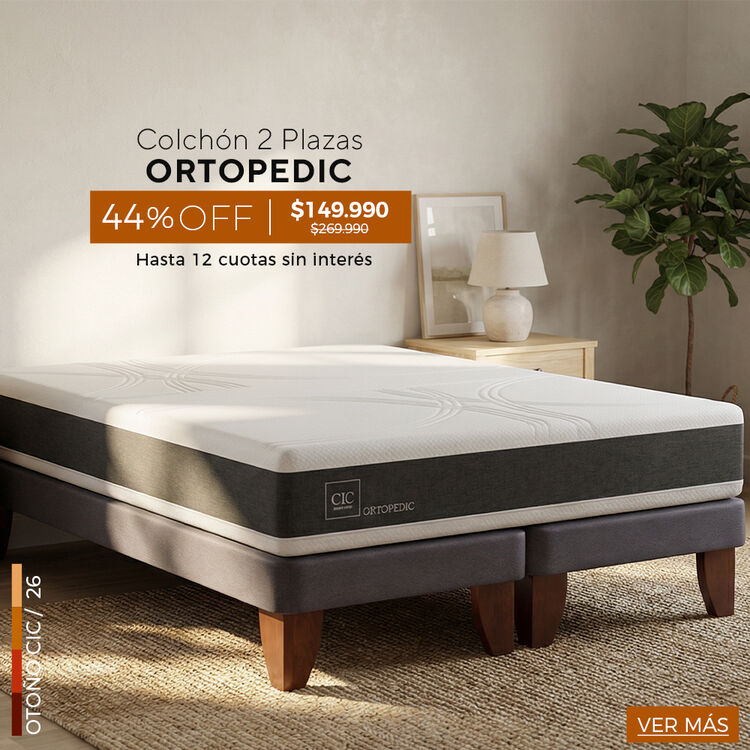 Ofertas de hasta 65% en camas y colchones en cic.cl