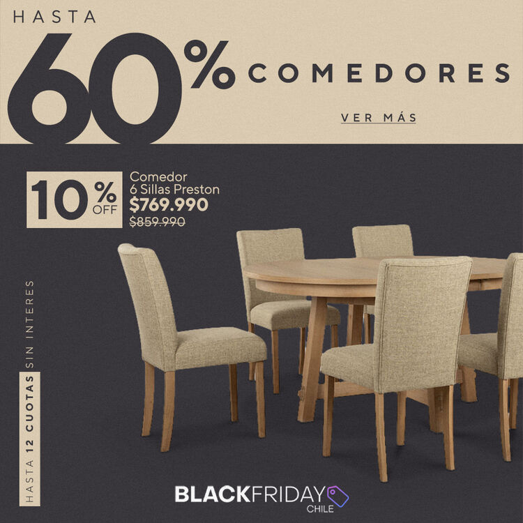 Comedores con hasta 65% de dcto en el CIC Sale