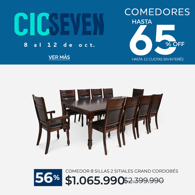 Ver ofertas Cyber en comedores CIC con hasta 70% de descuento