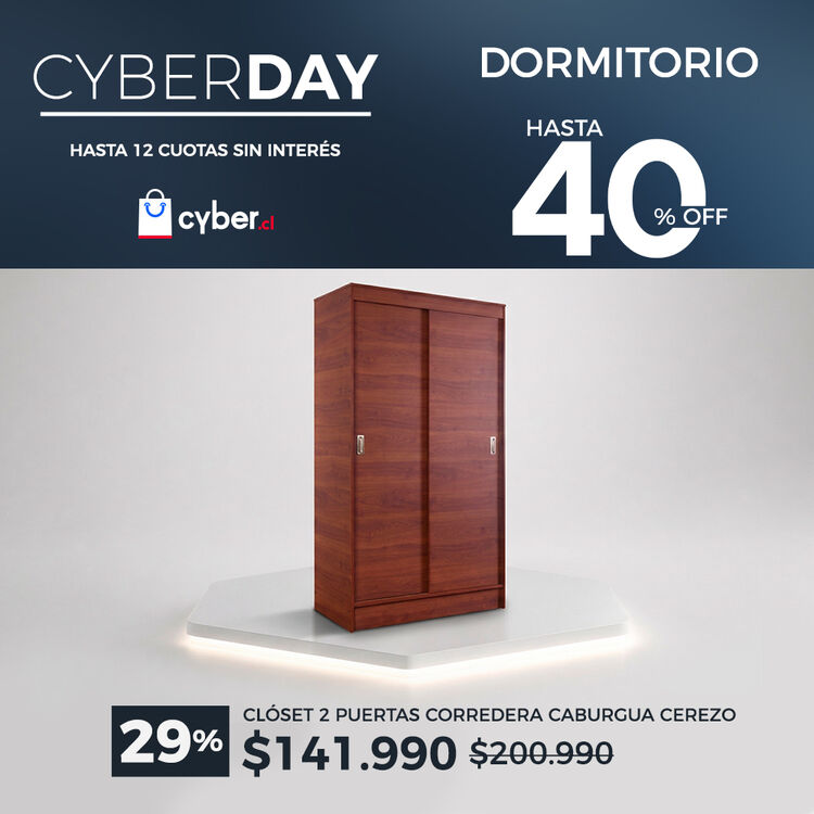 Ver ofertas Cyber en muebles de dormitorio CIC con hasta 40% de descuento
