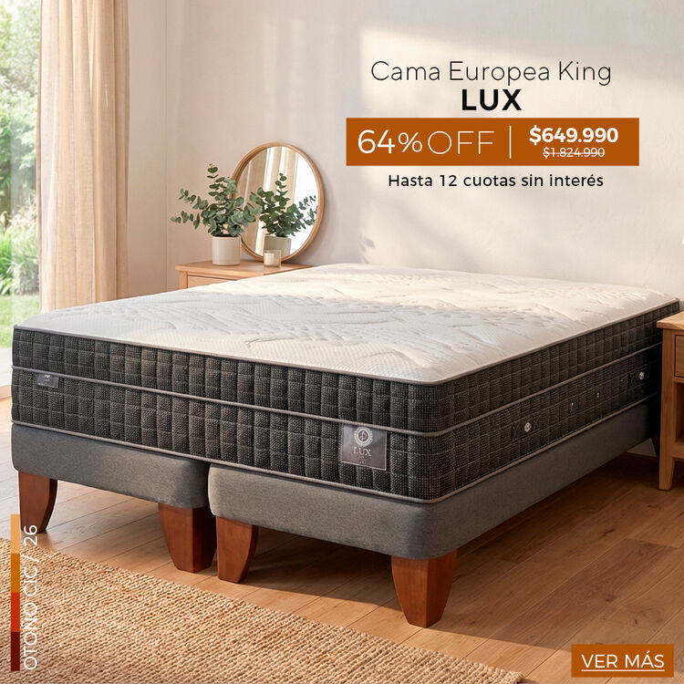 Conoce nuestra selecci&oacute;n de camas y colchones Premium con hasta 65% de descuento.