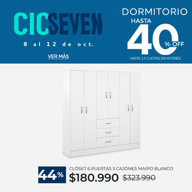 Ver ofertas Cyber en muebles de dormitorio CIC con hasta 40% de descuento