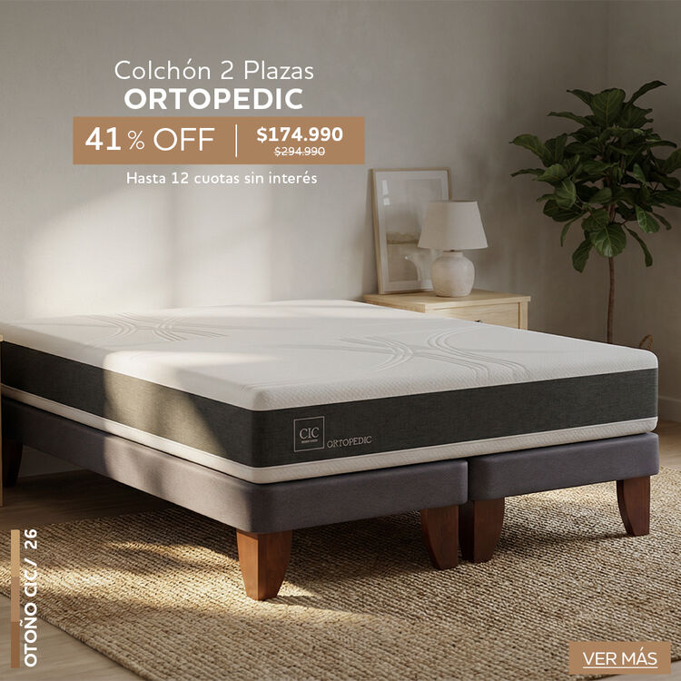 Ofertas de hasta 65% en camas y colchones en cic.cl