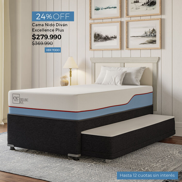 Conoce nuestra selecci&oacute;n de camas y colchones Premium con hasta 65% de descuento.
