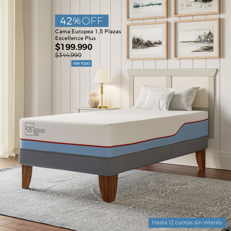 Conoce nuestra selecci&oacute;n de camas y colchones Premium con hasta 65% de descuento.