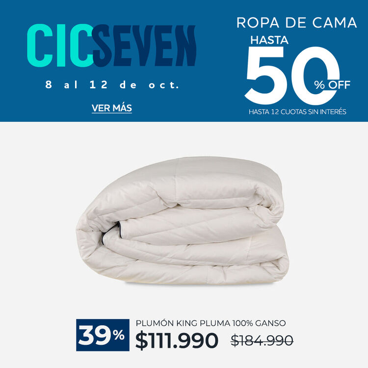 	Ver ofertas Cyber en ropa de cama CIC con hasta 50% de descuento