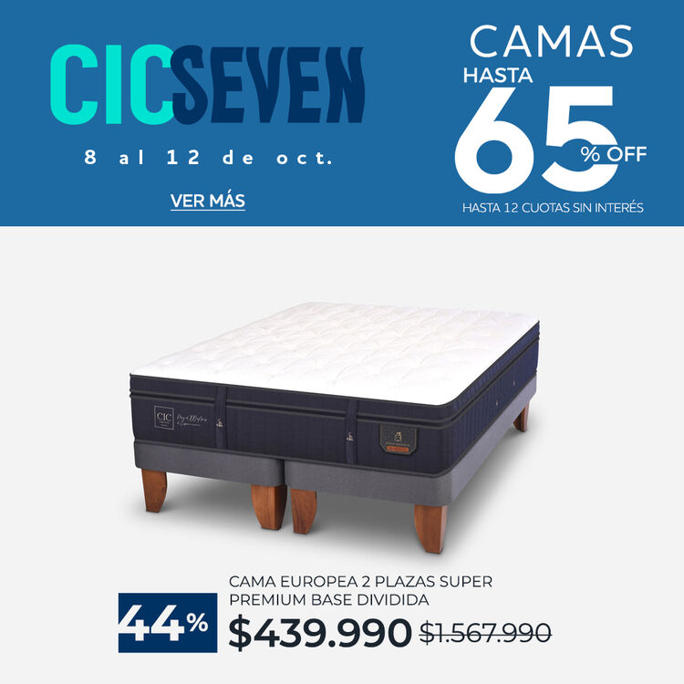 Ver ofertas Cyber en camas CIC con hasta 65% de descuento