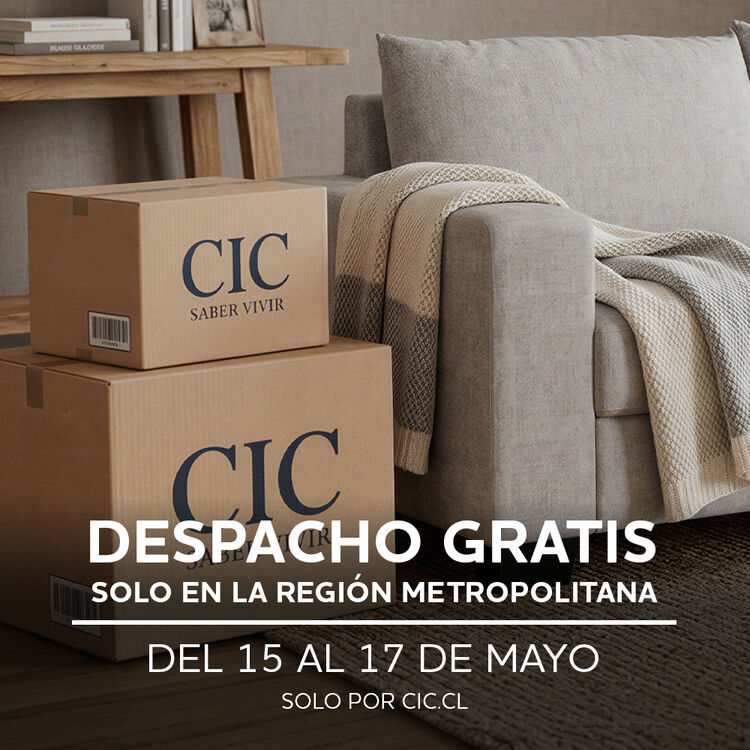 Env&iacute;o gratis en la Regi&oacute;n Metropolitana del 15 al 18 de mayo en todos los productos CIC