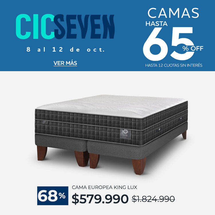 Ver ofertas Cyber en camas CIC con hasta 65% de descuento