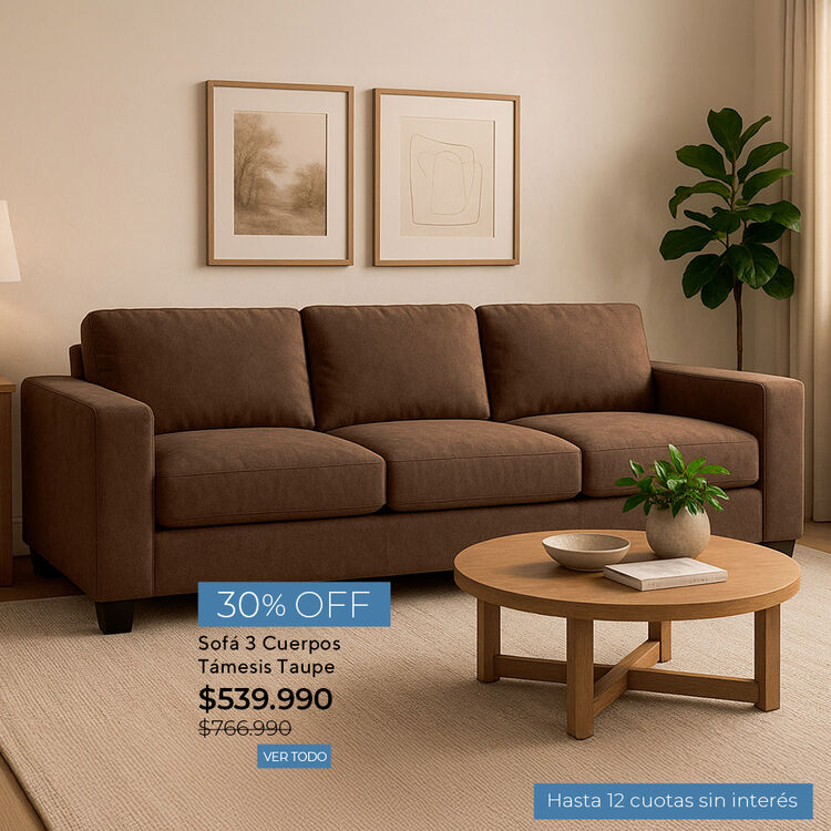 Gran variedad de estilos y colores, especial sofás en cic.cl