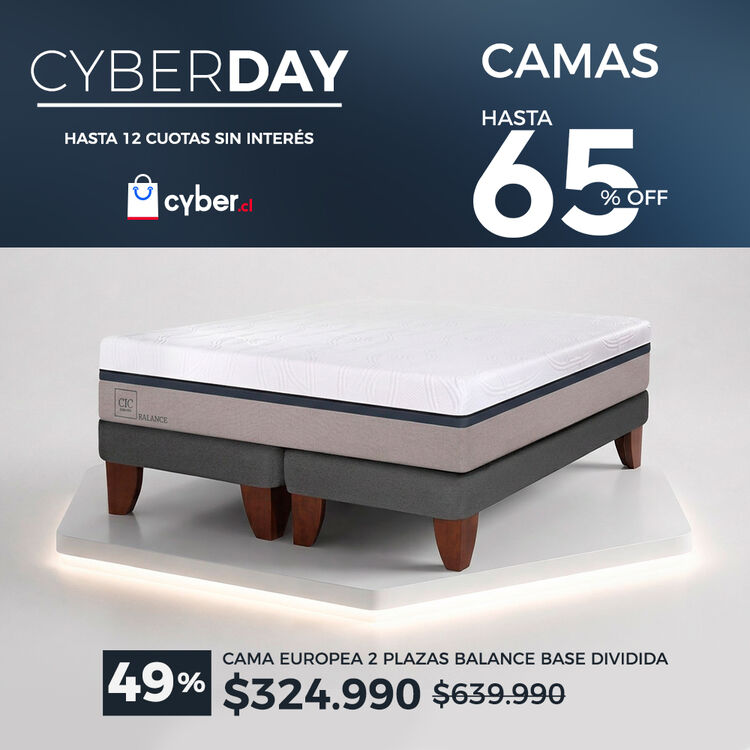 Ver ofertas Cyber en camas CIC con hasta 65% de descuento