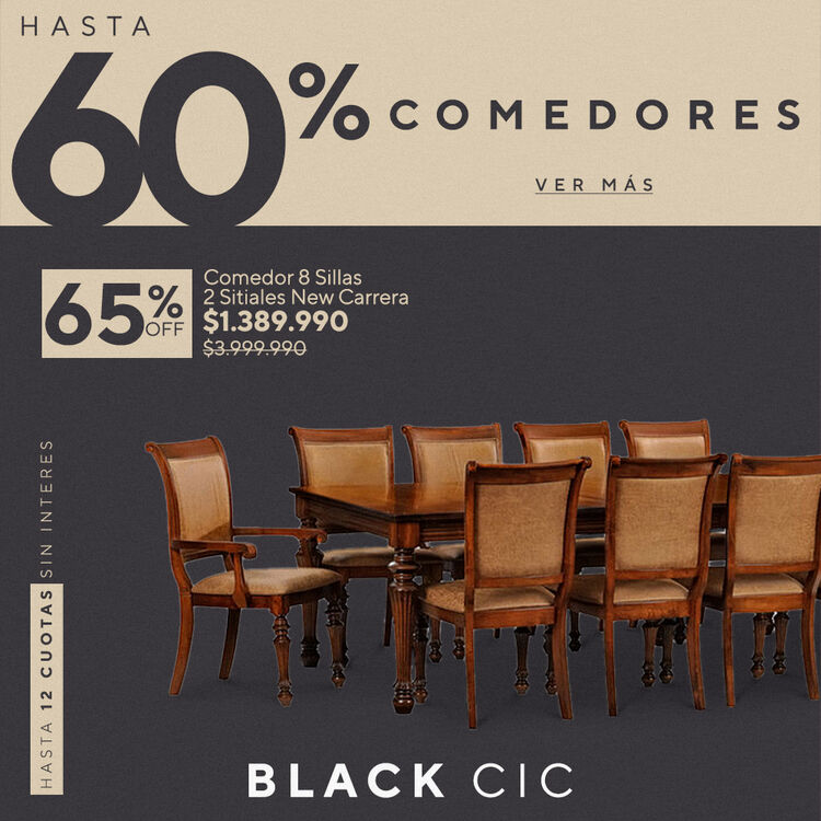 Comedores con hasta 65% de dcto en el CIC Sale