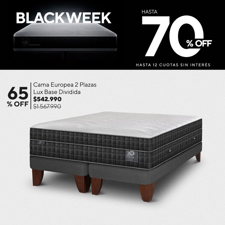 Conoce nuestra selecci&oacute;n de camas y colchones Premium con hasta 65% de descuento.