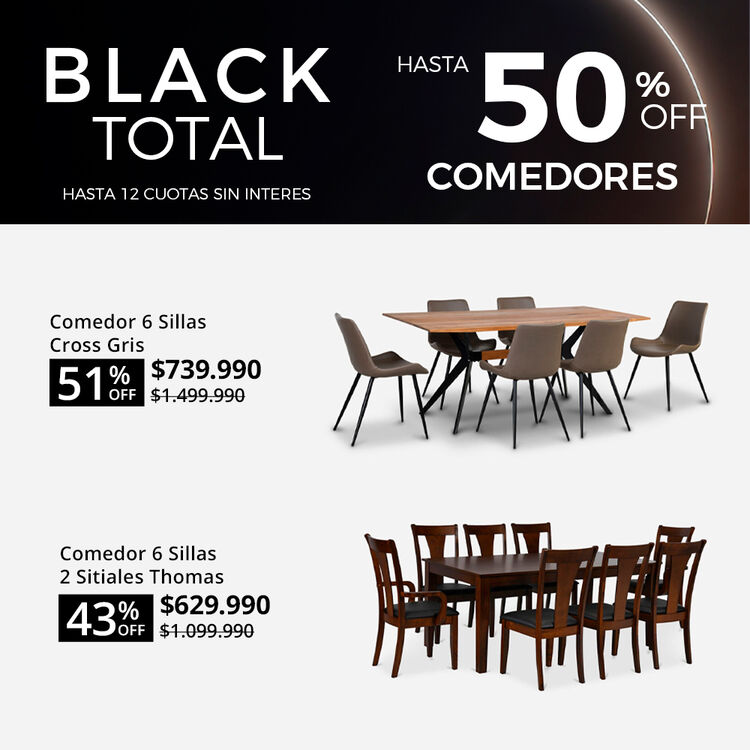 Comedores con hasta 65% de dcto en el CIC Sale