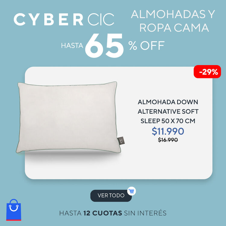 Ropa de cama y Almohadas con hasta 55% de dcto. en CIC DAYS