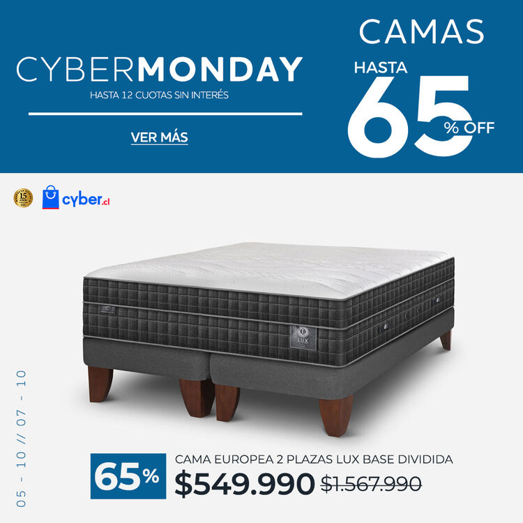 Ver ofertas Cyber en camas CIC con hasta 65% de descuento
