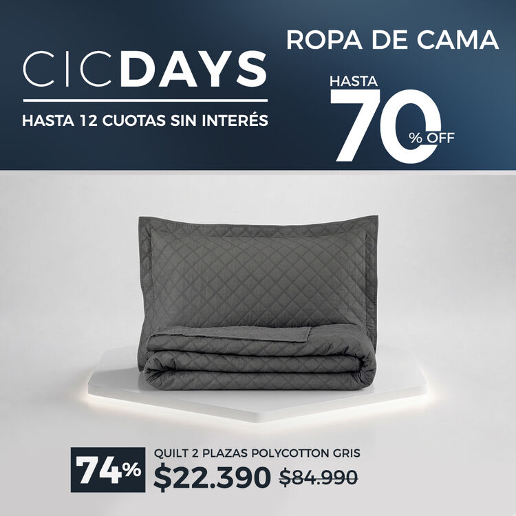 	Ver ofertas Cyber en ropa de cama CIC con hasta 50% de descuento