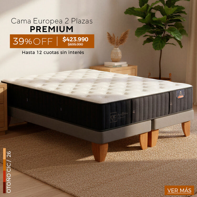 Conoce nuestra selecci&oacute;n de camas y colchones Premium con hasta 65% de descuento.