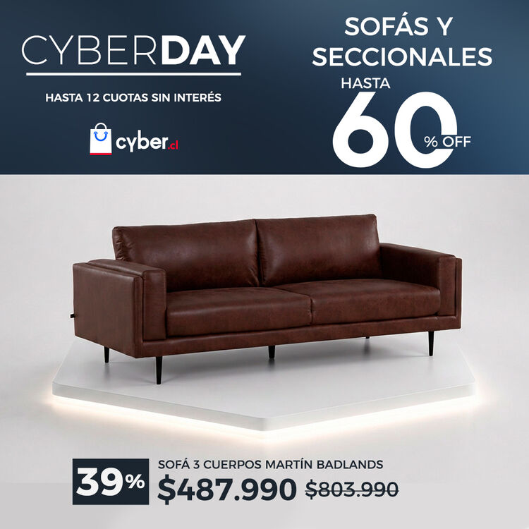 Ver ofertas Cyber en sof&aacute;s y seccionales CIC con hasta 60% de descuento