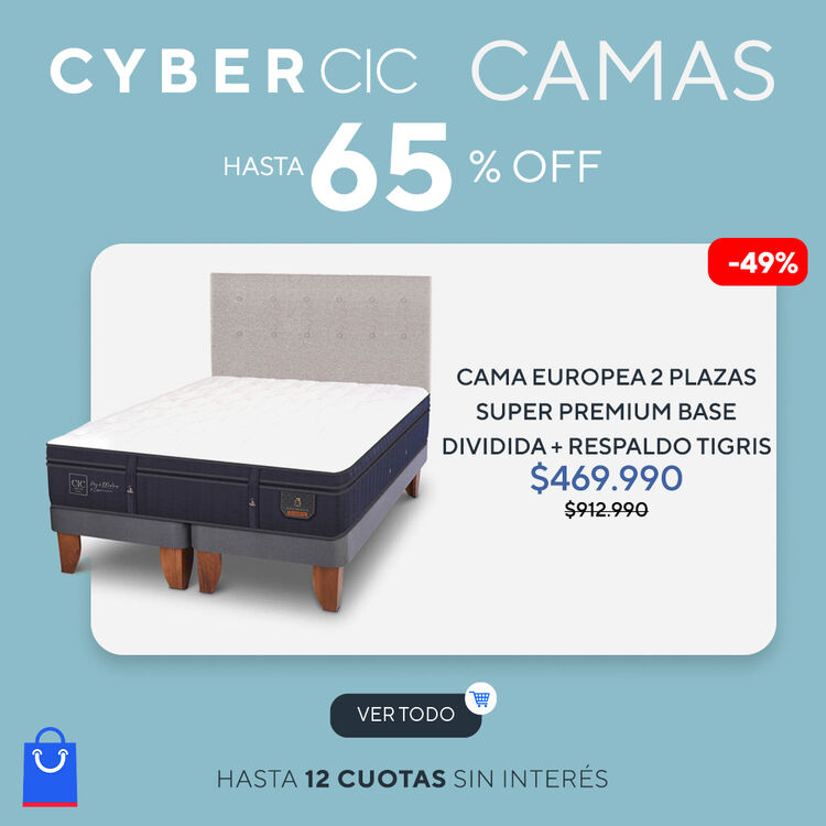 65% DE DESCUENTO EN CAMAS EN CIC DAYS DE CIC.CL