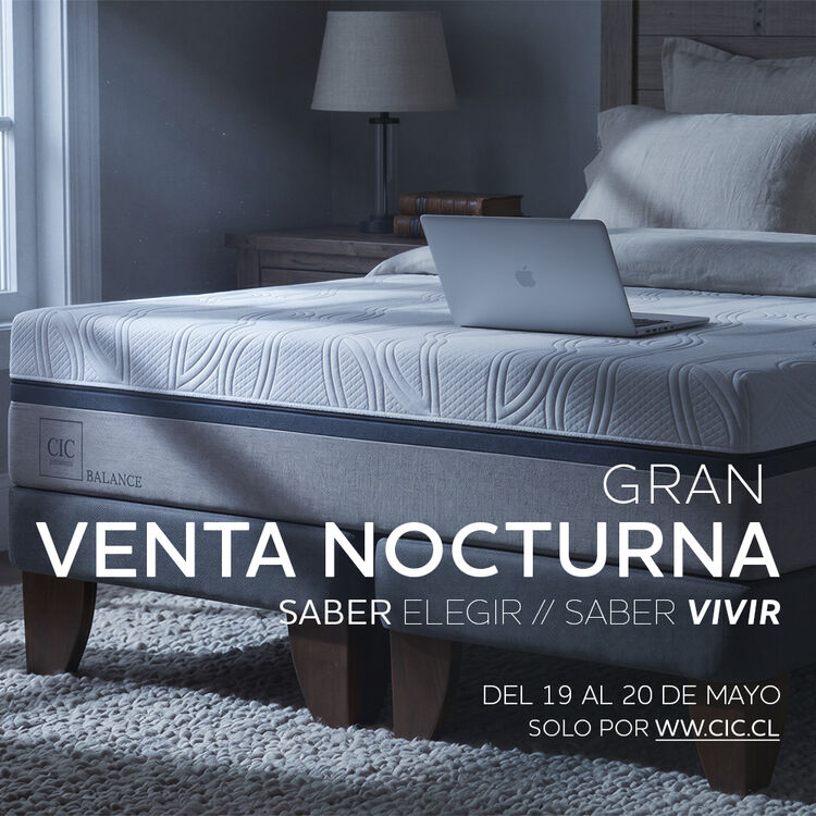 &iexcl;Descubre productos seleccionados de oportunidad en CIC! Venta nocturna con ofertas exclusivas desde hoy 18:30 hasta mi&eacute;rcoles 23:59. Muebles, sof&aacute;s, camas, colchones y art&iacute;culos para el hogar con descuentos especiales. Compra en l&iacute;nea en CIC.CL