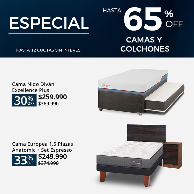 Conoce nuestra selección especial de camas con descuento!