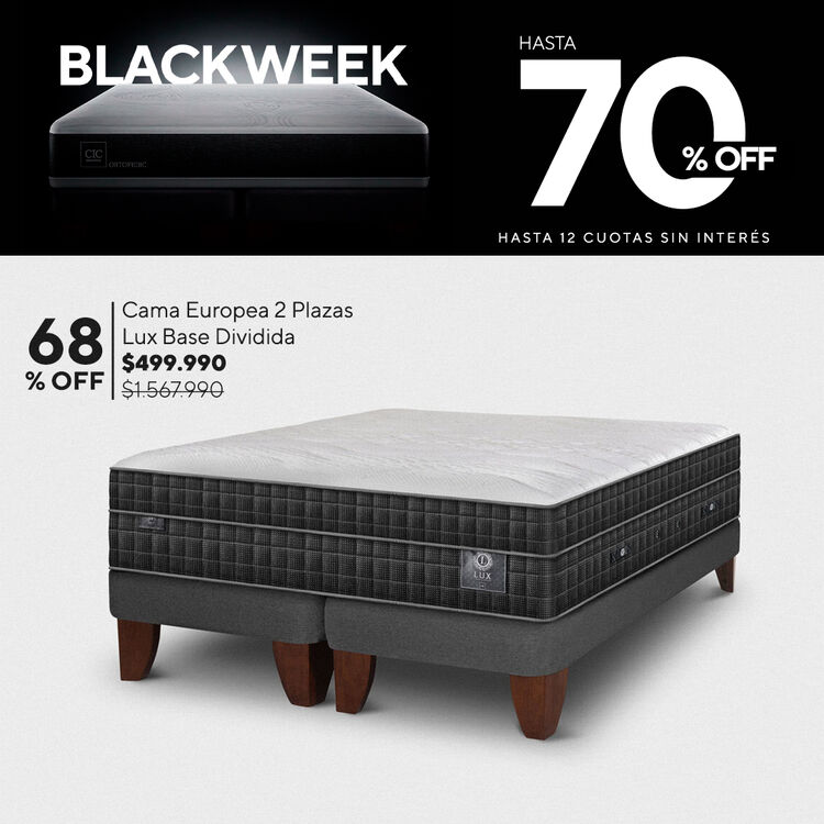 Conoce nuestra selecci&oacute;n de camas y colchones Premium con hasta 65% de descuento.
