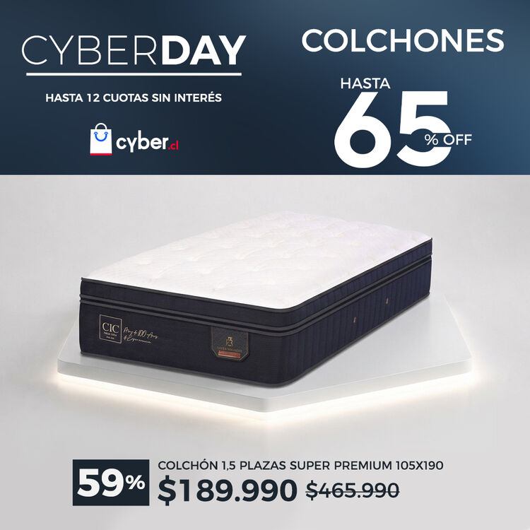 Ver ofertas Cyber en colchones CIC con hasta 65% de descuento