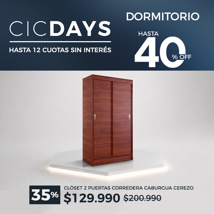 Ver ofertas Cyber en muebles de dormitorio CIC con hasta 40% de descuento