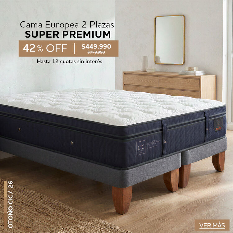 Conoce nuestra selecci&oacute;n de camas y colchones Premium con hasta 65% de descuento.