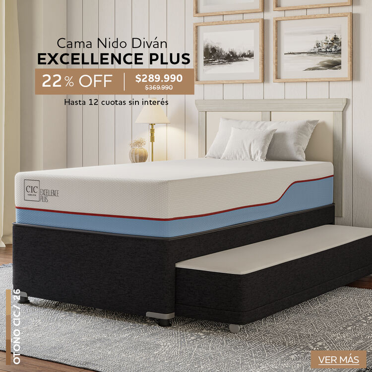 Conoce nuestra selecci&oacute;n de camas y colchones Premium con hasta 65% de descuento.