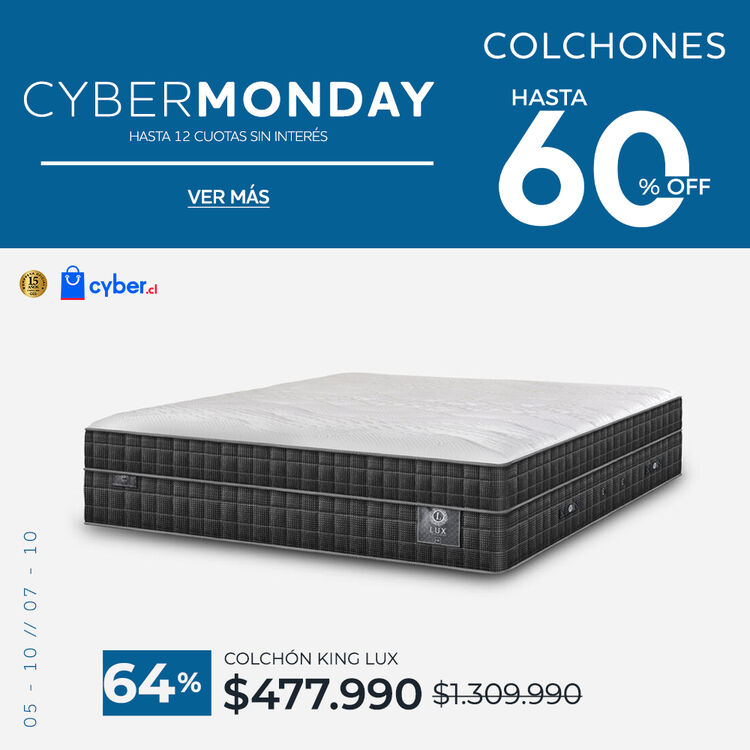 Ver ofertas Cyber en colchones CIC con hasta 65% de descuento