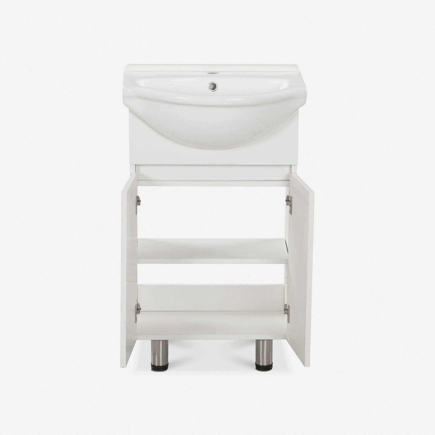 Vanitorio 2 Puertas Con Soportes Cannes Blanco 50 Cm.