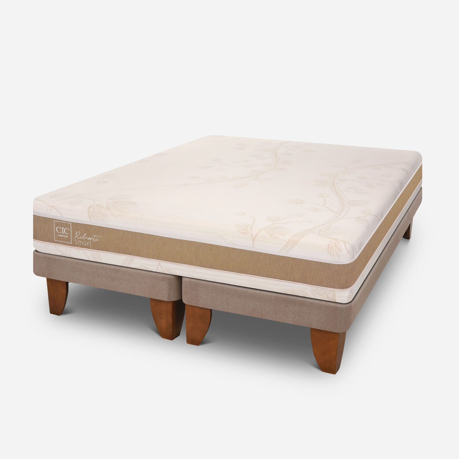 Cama Europea 2 Plazas Rilassati Infinity Base Dividida