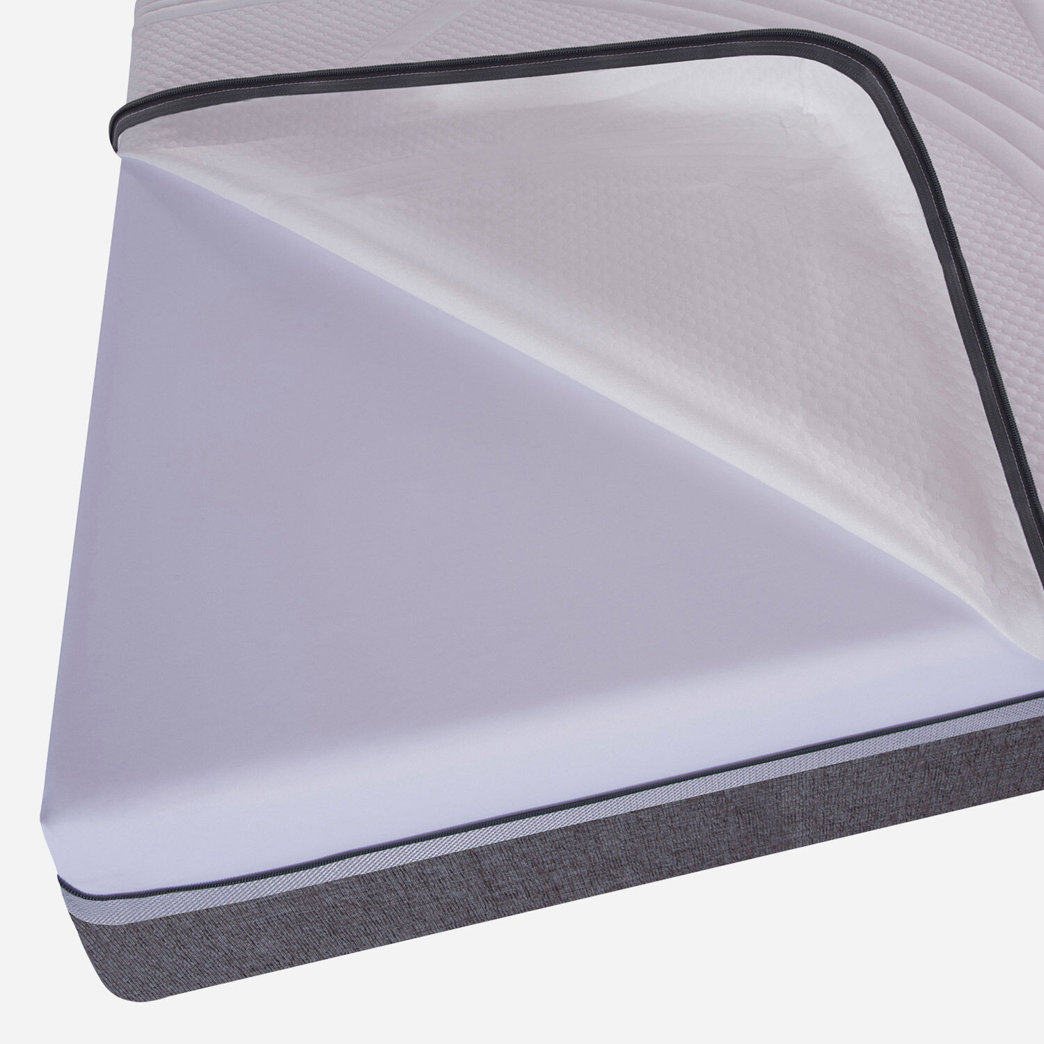 Cama Europea 2 Plazas Ortopedic Advance Base Dividida + Respaldo Dublín Chocolate