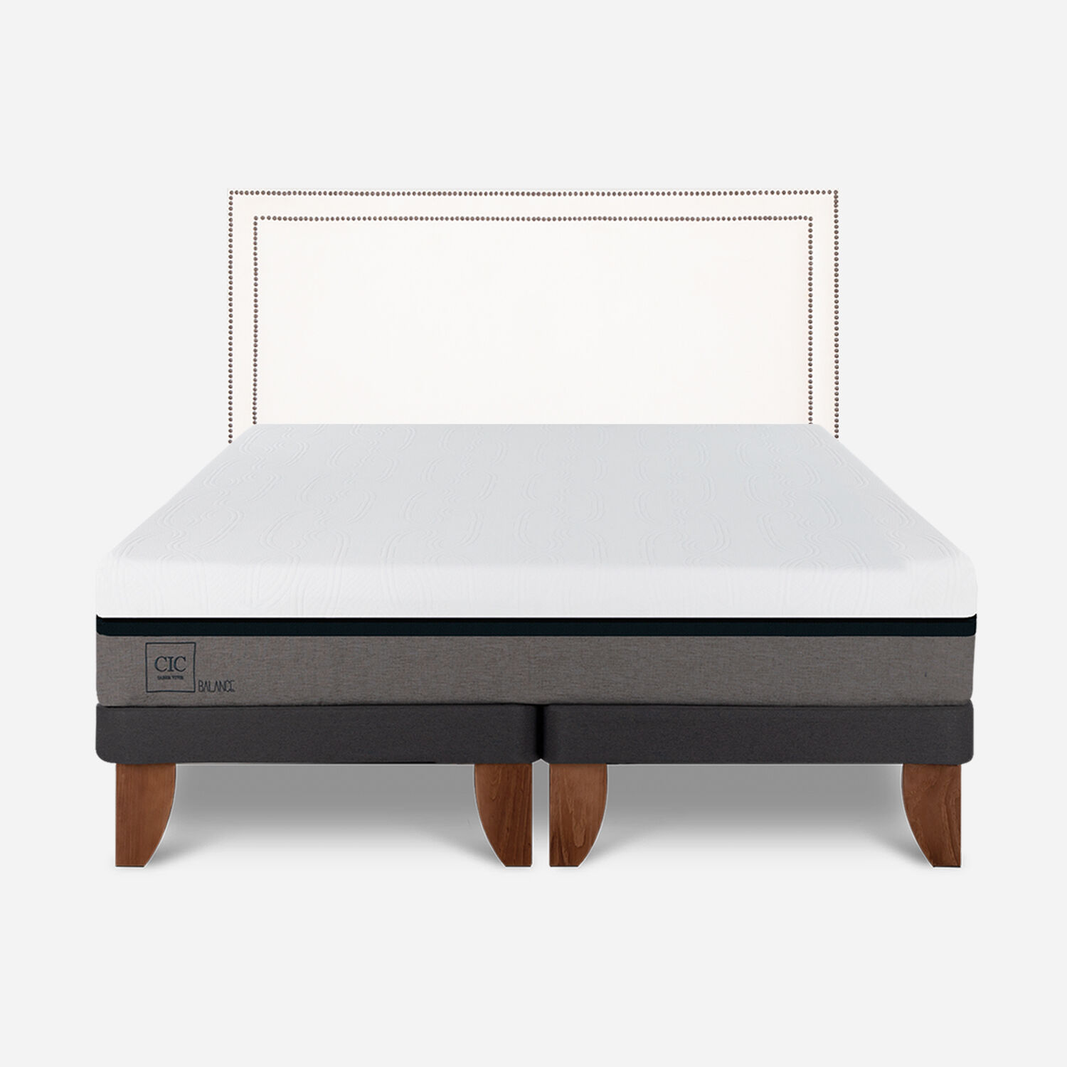 Cama Europea King Balance + Respaldo Danubio