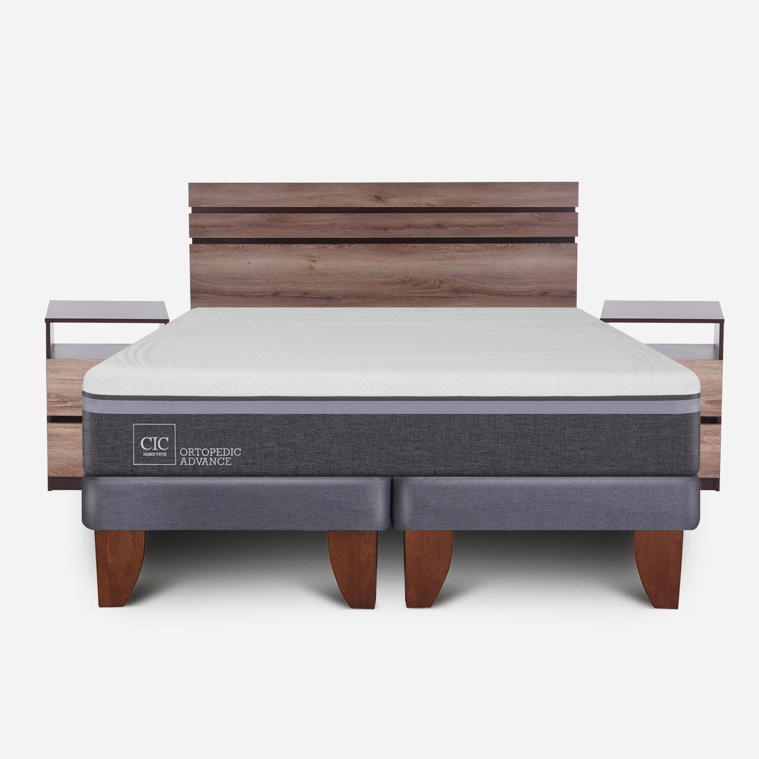 Cama Europea King Ortopedic Advance + Set Ares