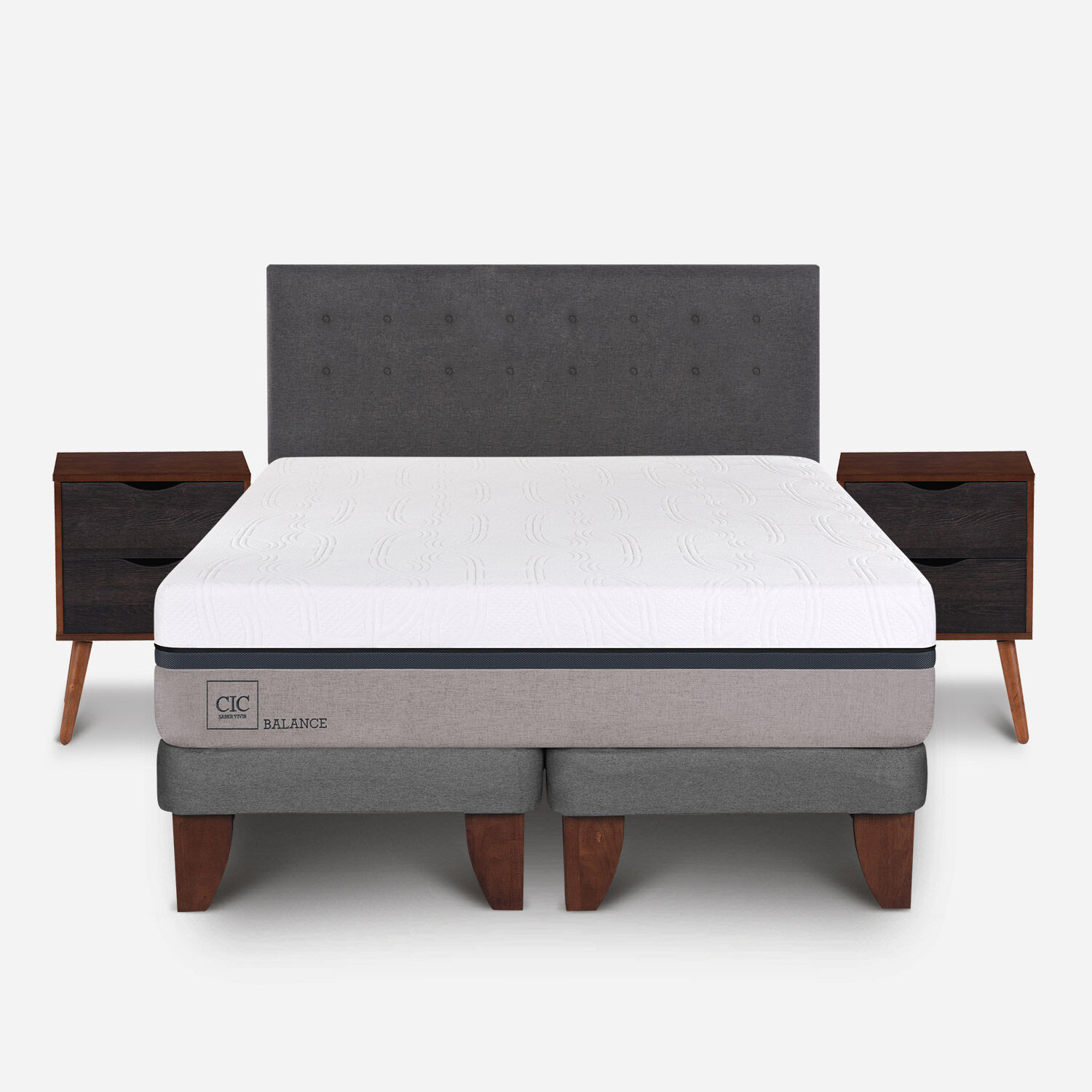 Cama Europea King Balance + Set &Eacute;ufrates