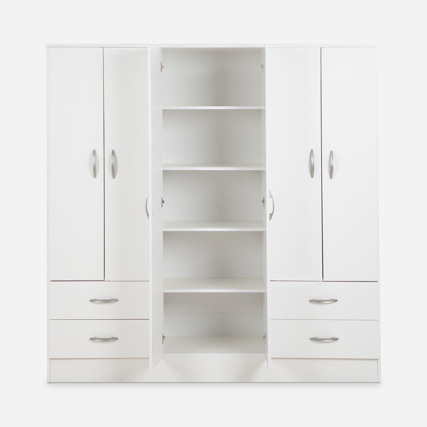 Cl&oacute;set Maipo 6 Puertas 4 Cajones Blanco